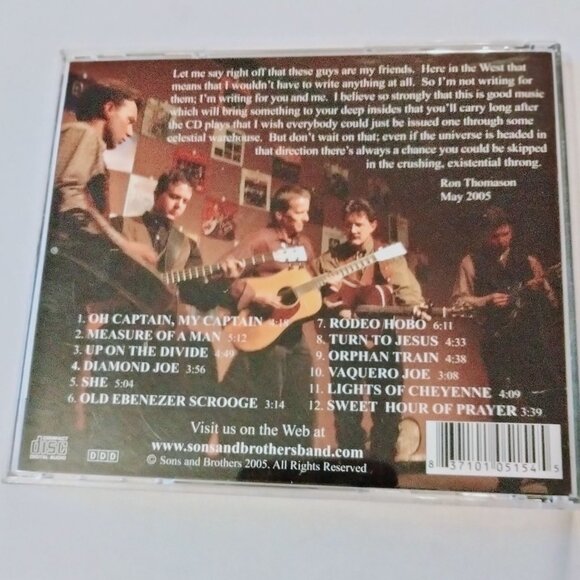 Sons And Brothers WestGrass CD - Picture 4 of 4